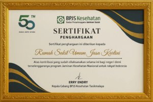 Sertifikat Penghargaan BPJS Kesehatan
