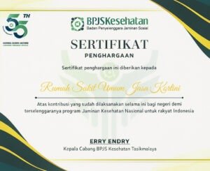SERTIFIKAT PENGHARGAAN PROGRAM JKN
